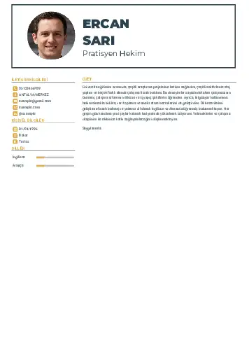 Pratisyen Hekim Cv Örnekleri cv indir